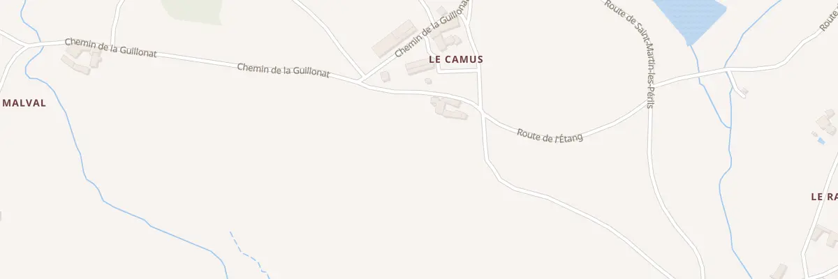 Plan du 5392 Le Camus à Montrottier