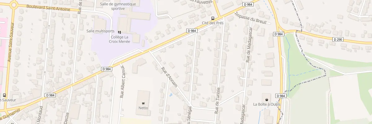 Plan du 6 Rue du Sénégal au Creusot