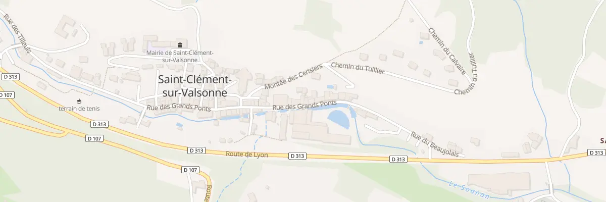 Plan du 40 Rue des Grands Ponts à Saint-Clément-sur-Valsonne