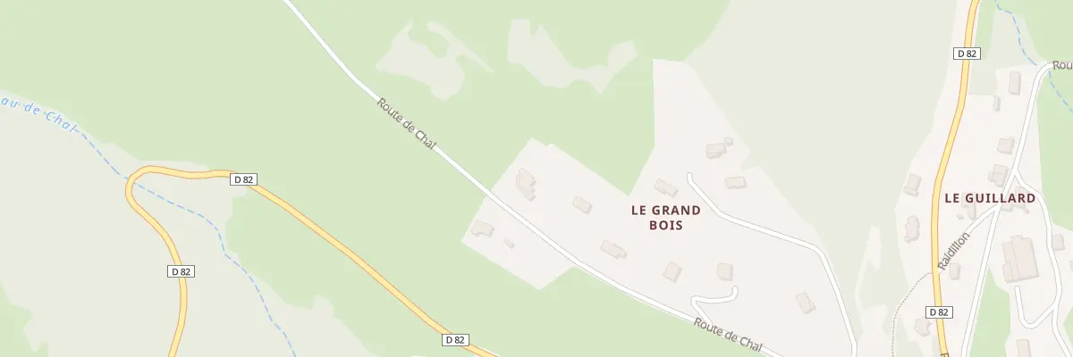Plan du 668 Rte de Chal à Dième