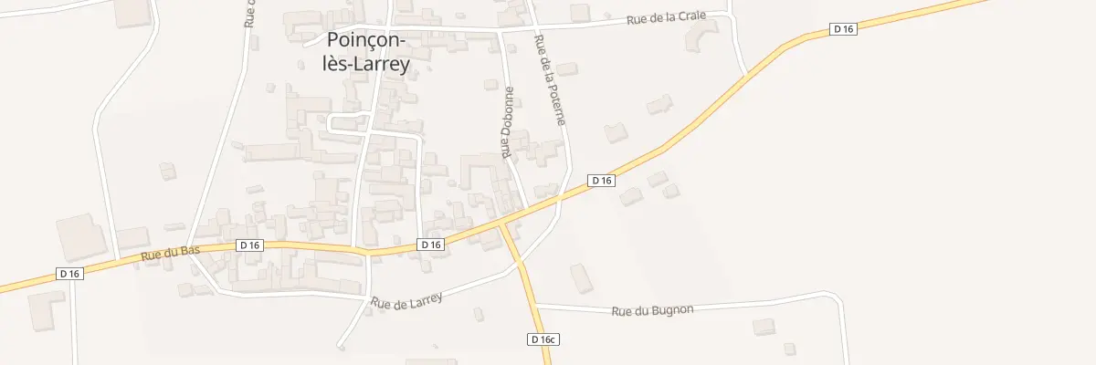 Plan du 8 Rue du Bas à Poinçon-lès-Larrey