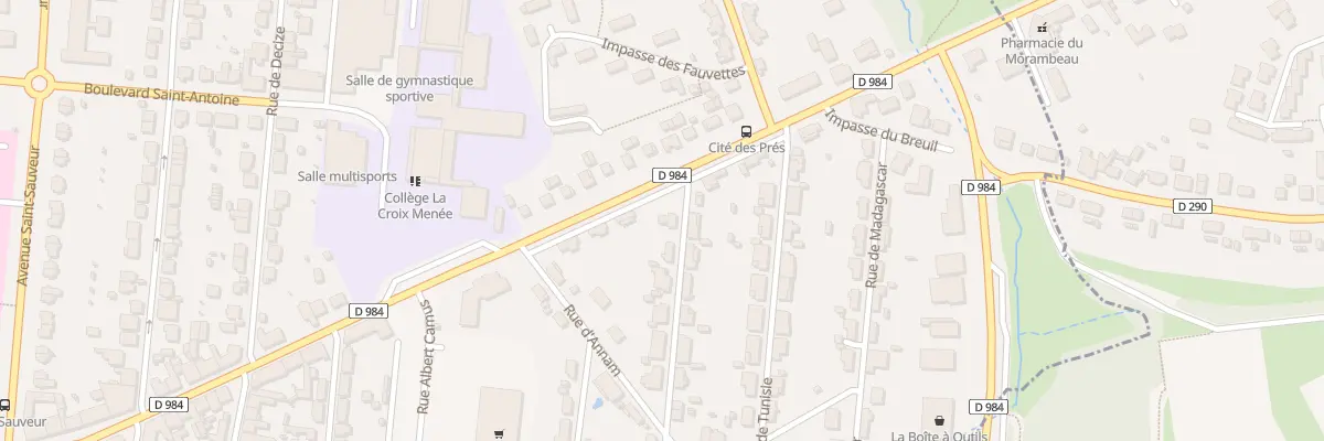 Plan du 2 Rue du Sénégal au Creusot