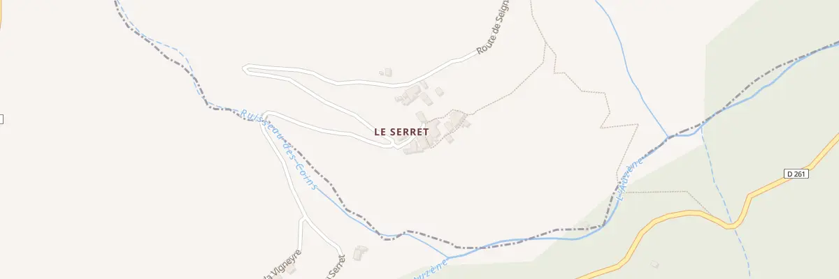 Plan du 169 Che du Serret à Issamoulenc