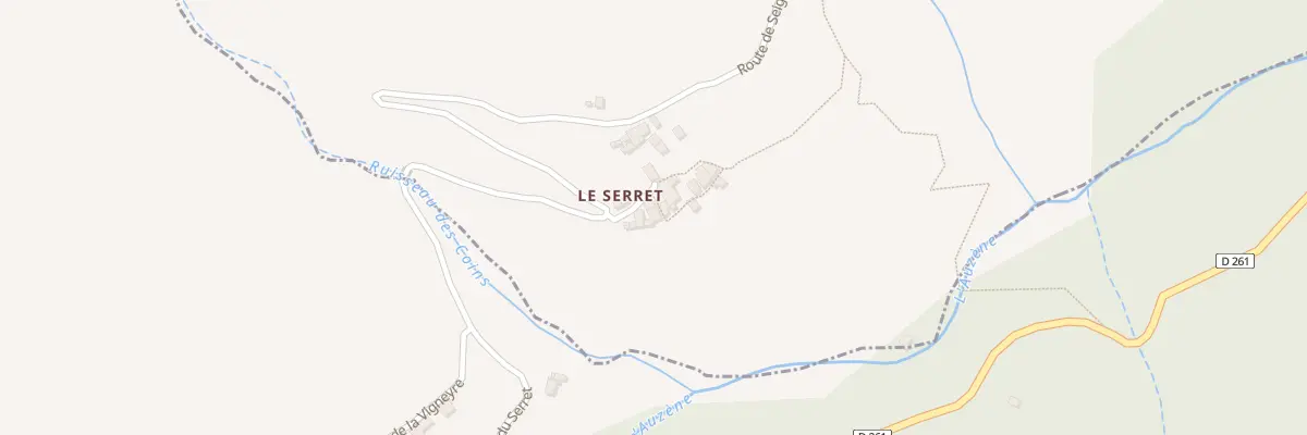 Plan du 171 Che du Serret à Issamoulenc
