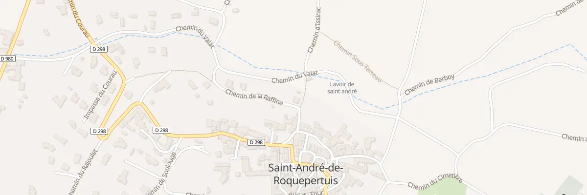 Plan du 6365 Che de la Raffine à Saint-André-de-Roquepertuis