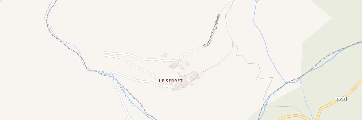 Plan du 5053 Le Serret à Issamoulenc