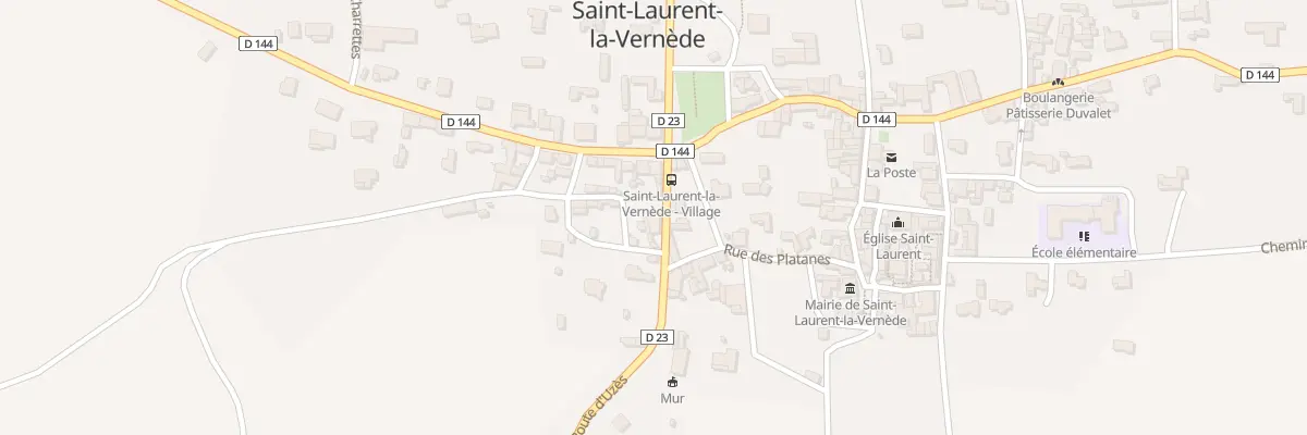Plan du 4 Rte d’Uzès à Saint-Laurent-la-Vernède