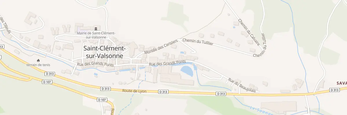 Plan du 5285 Rue des Grands Ponts à Saint-Clément-sur-Valsonne