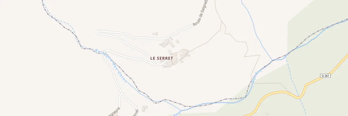Plan du 5047 Le Serret à Issamoulenc