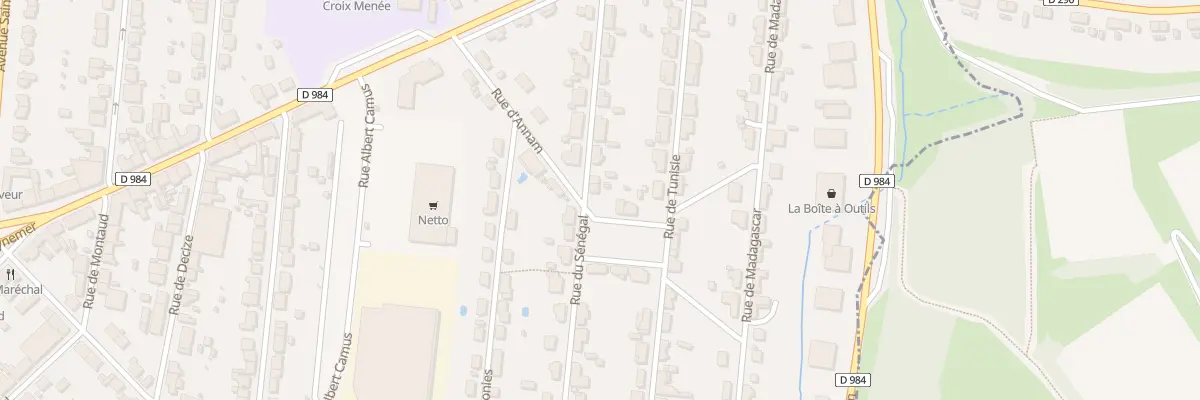 Plan du 11T Rue du Sénégal au Creusot