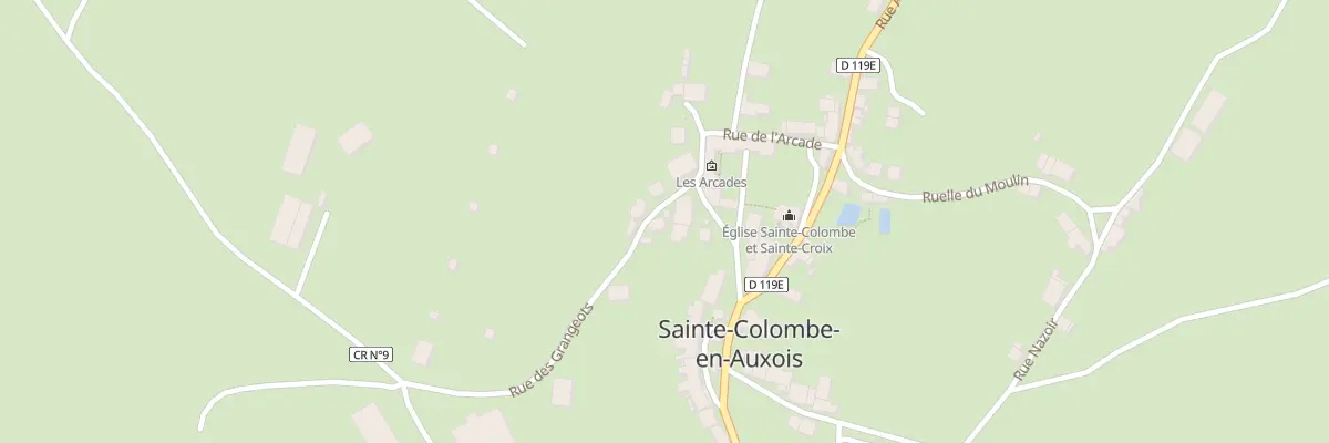 Plan du 5 Rue des Grangeots à Sainte-Colombe-en-Auxois