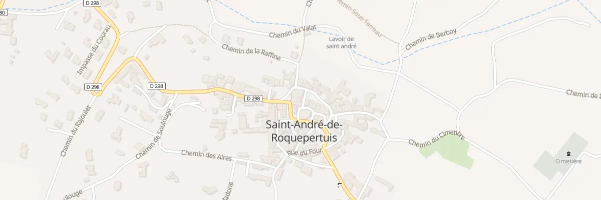 Plan du 5184 Le Village à Saint-André-de-Roquepertuis