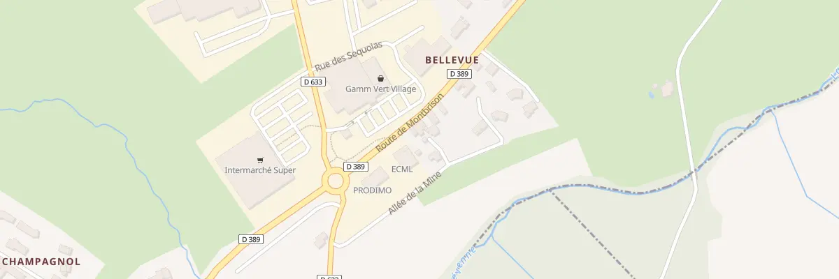 Plan du 1495 Rte de Montbrison à Souzy