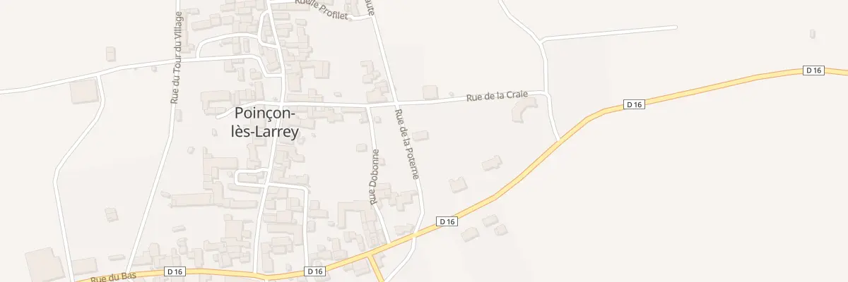 Plan du 6 Rue de la Poterne à Poinçon-lès-Larrey