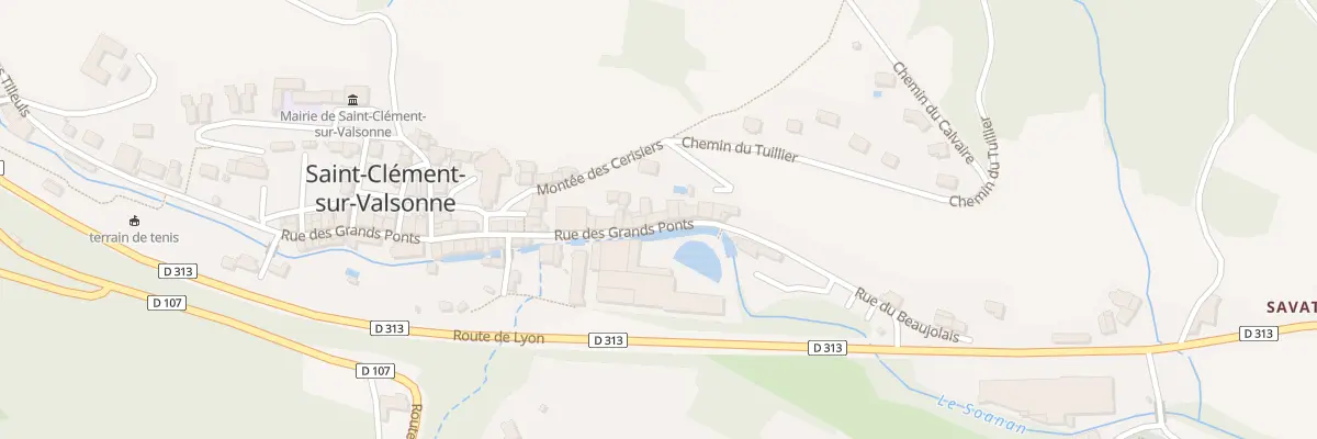 Plan du 46 Rue des Grands Ponts à Saint-Clément-sur-Valsonne