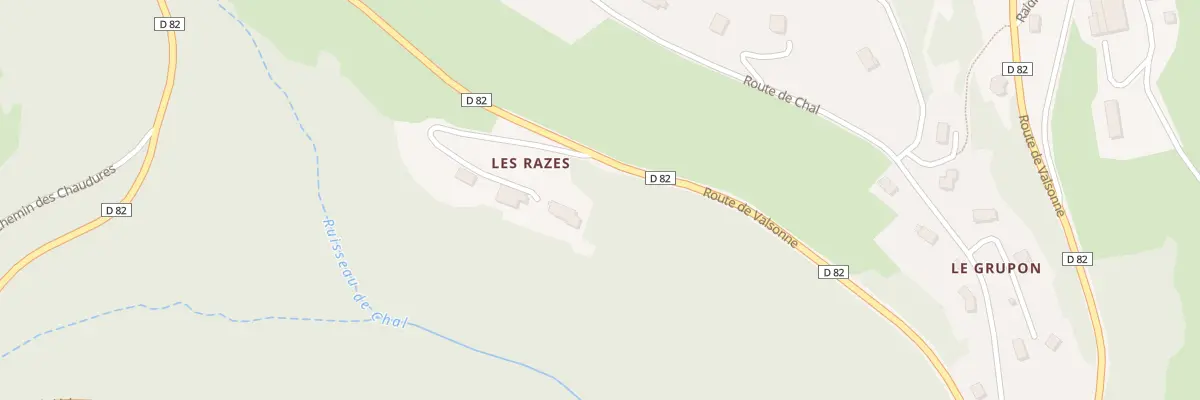 Plan du 5048 Les Razes à Dième