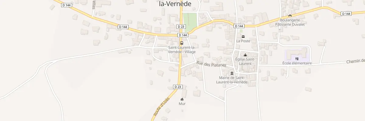 Plan du 7 Rte d’Uzès à Saint-Laurent-la-Vernède