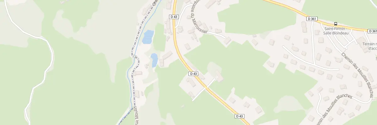 Plan du 181 Rte de Saint-Emiland à Saint-Firmin