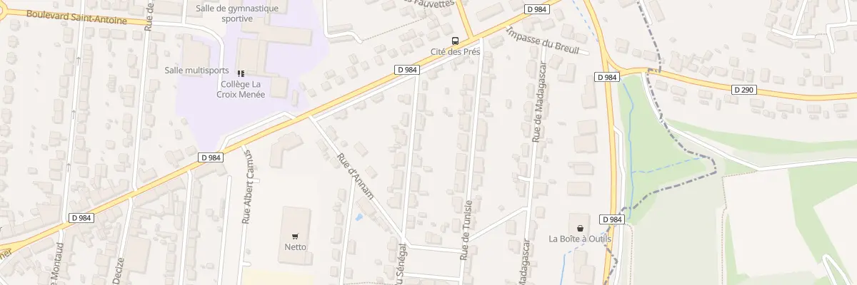 Plan du 5 Rue du Sénégal au Creusot