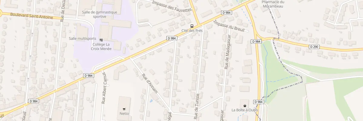 Plan du 3 Rue du Sénégal au Creusot