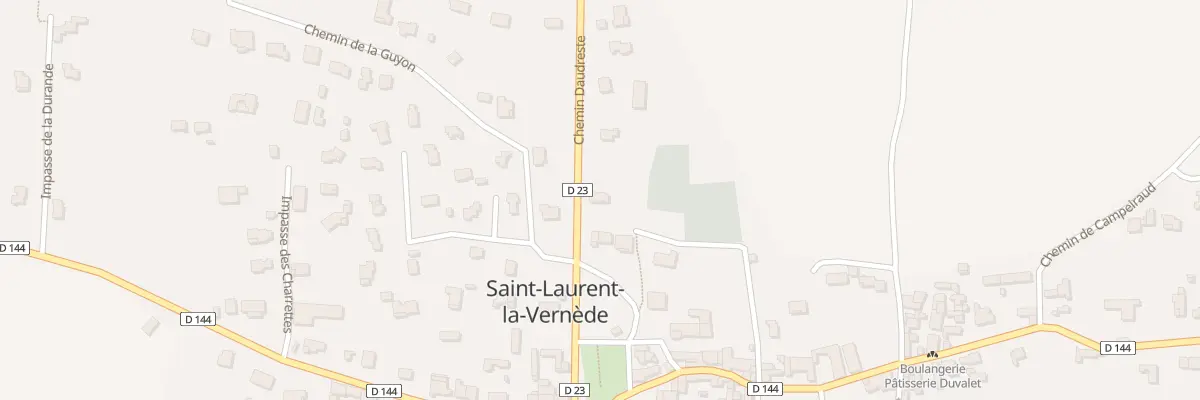 Plan du 8 Rte de Bagnols sur Ceze à Saint-Laurent-la-Vernède