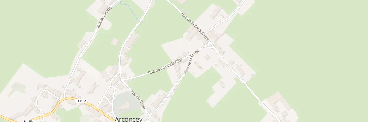Plan du 19 Rue de la Forge à Arconcey