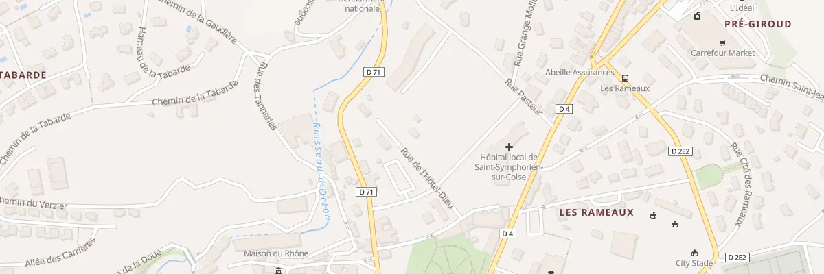Plan du 200 Rue de l’Hotel Dieu à Saint-Symphorien-sur-Coise