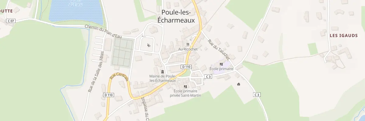 Plan du 35 Rue du Souvenir à Poule-les-Écharmeaux