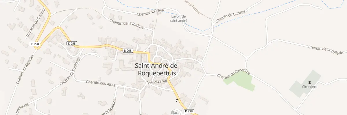 Plan du 5100 Pl du Foyer Communal à Saint-André-de-Roquepertuis