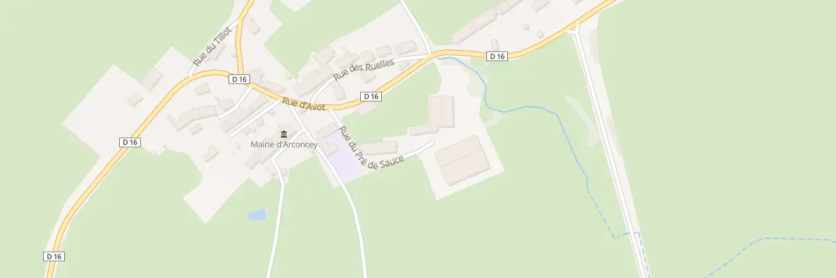 Plan du 5 Rue du Pré de Sauce à Arconcey