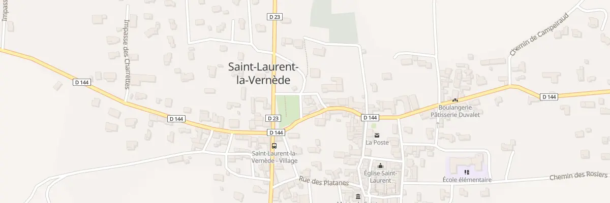 Plan du 5067 Le Village à Saint-Laurent-la-Vernède