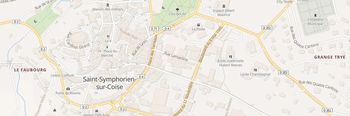 Plan du 52 Rue Lamartine à Saint-Symphorien-sur-Coise