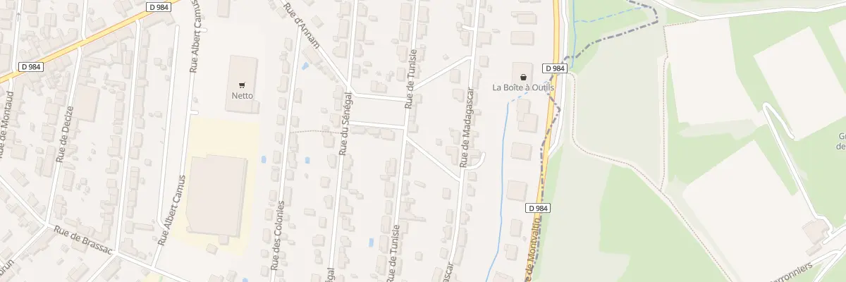 Plan du 19 Rue de Tunisie au Creusot