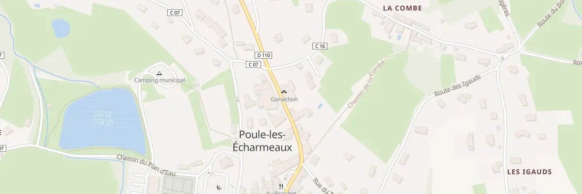 Plan du 45 Rue Centrale à Poule-les-Écharmeaux