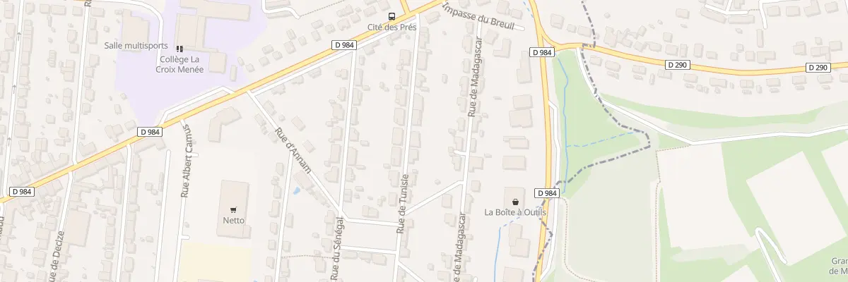 Plan du 11 Rue de Tunisie au Creusot
