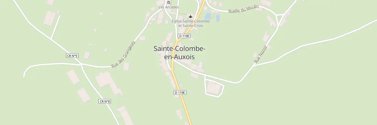 Plan du 5 Rue du Pré Simony à Sainte-Colombe-en-Auxois