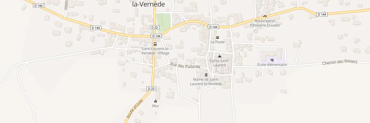 Plan du 5096 Le Village à Saint-Laurent-la-Vernède