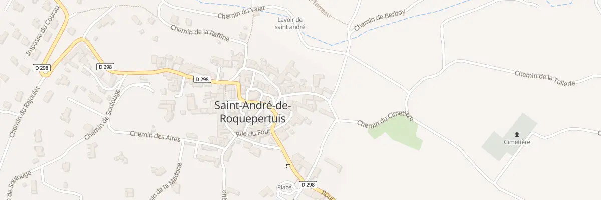 Plan du 5209 Rue de la Carriérasse à Saint-André-de-Roquepertuis