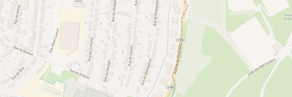 Plan du 32 Rue de Madagascar au Creusot