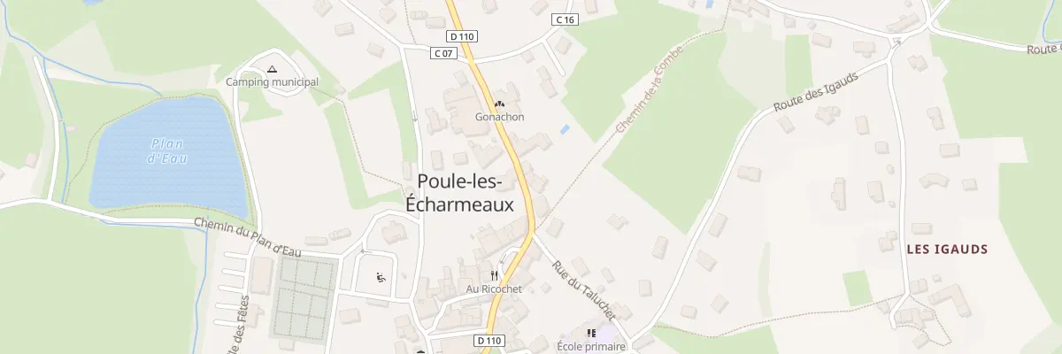 Plan du 119 Rue Centrale à Poule-les-Écharmeaux