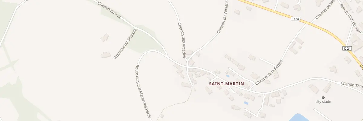 Plan du 5150 St Martin à Montrottier