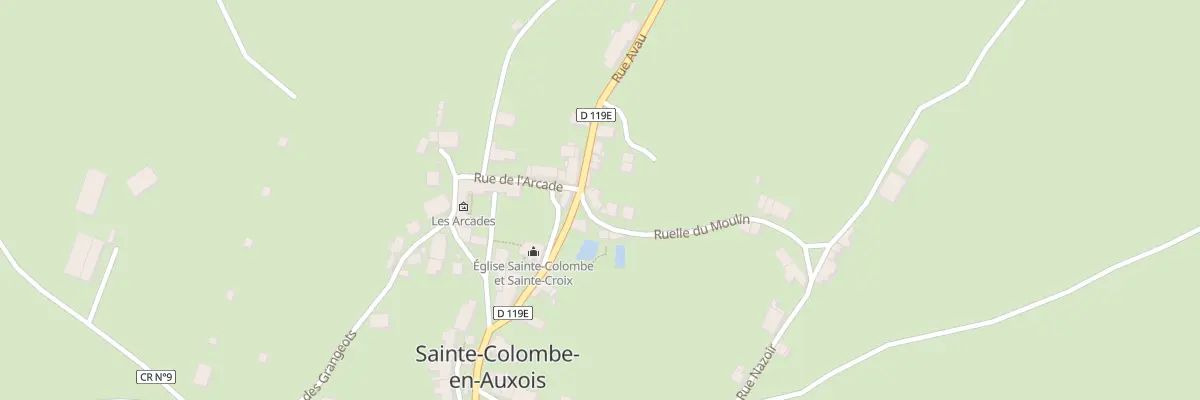 Plan du 2 Rle du Moulin à Sainte-Colombe-en-Auxois