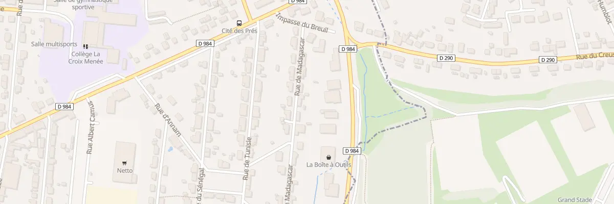 Plan du 9 Rue de Madagascar au Creusot