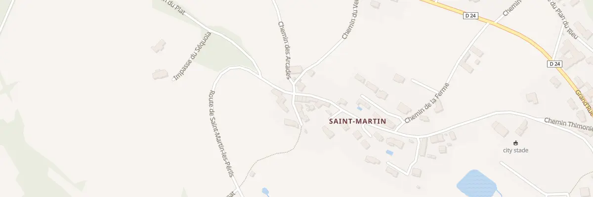 Plan du 5146 Saint Martin à Montrottier
