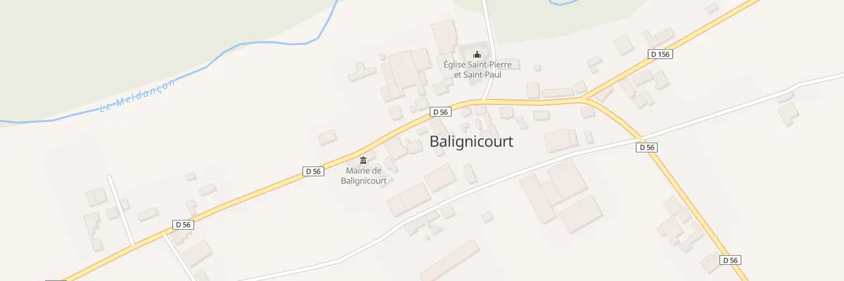 Plan du 12 Rue du Colonel de Bange à Balignicourt