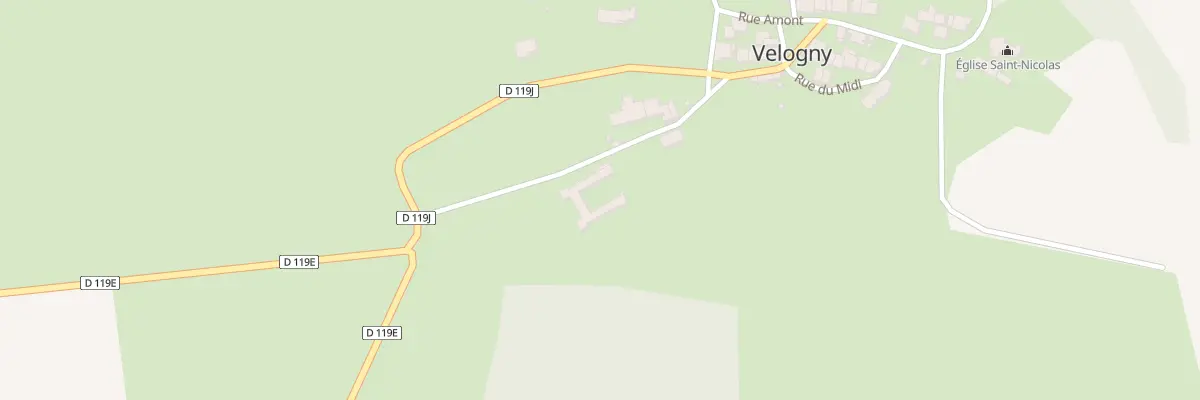 Plan du 5001 Le Village à Velogny