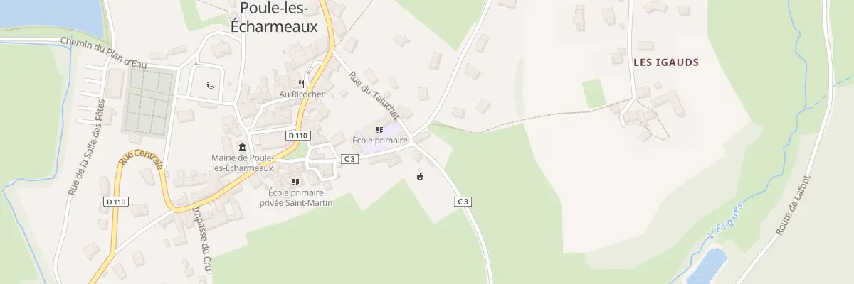 Plan du 6 Rte des Igauds à Poule-les-Écharmeaux