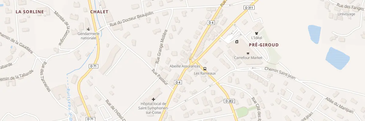 Plan du 1 Rue de la Guilletiere à Saint-Symphorien-sur-Coise