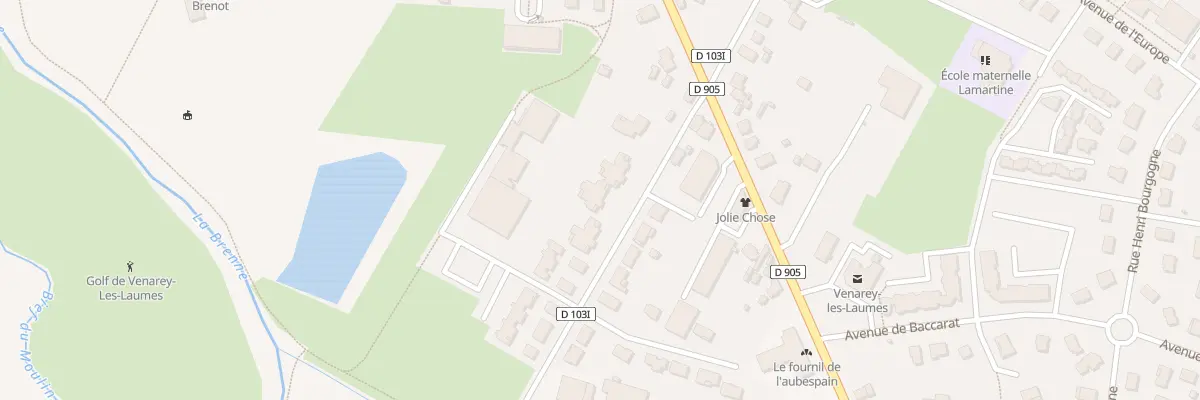 Plan du 6 Rue Gaston Hardy à Venarey-les-Laumes