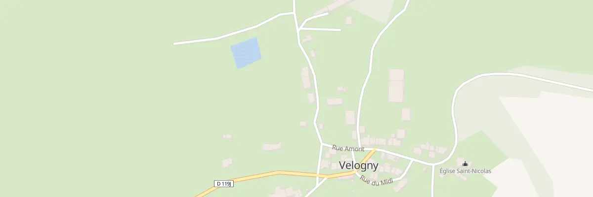 Plan du 5004B Les Grandes Chenevieres à Velogny